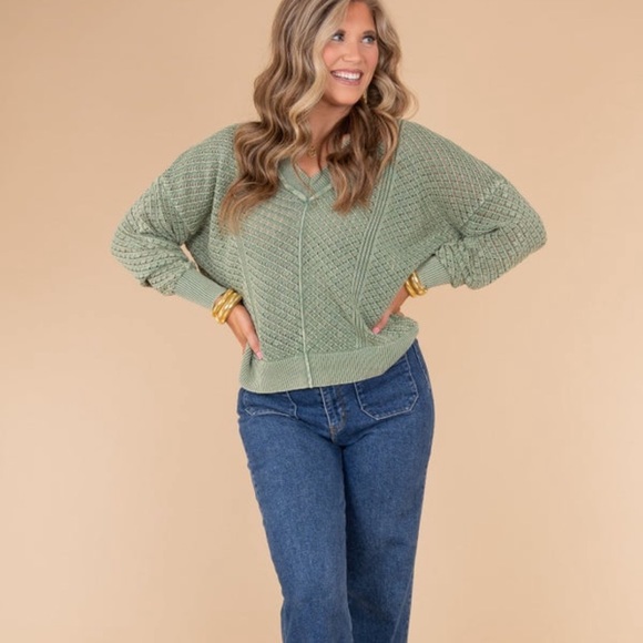 TIMING Daydreaming Sweater - Sage - L - Picture 3 of 10